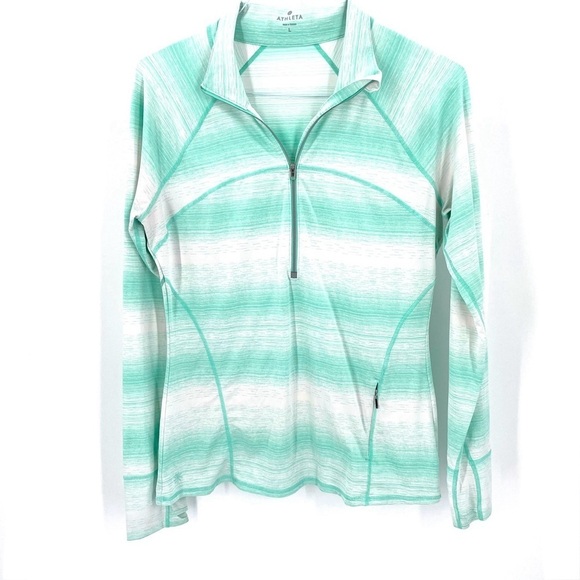 ATHLETA Running Wild Half Zip 2.0 Stride Long Sleeve Athletic Workout Top - Picture 2 of 7